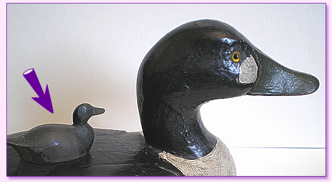 Miniature Hand carved decoy 